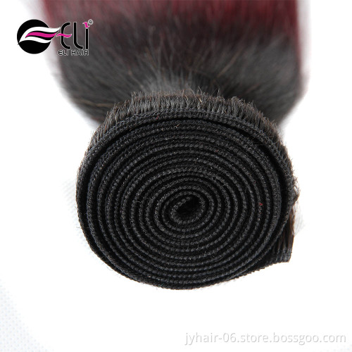 Top Quality Peruvian Virgin Hair Aliexpress Hot Sale Ombre Hair Extensions Red Color Peruvian Hair